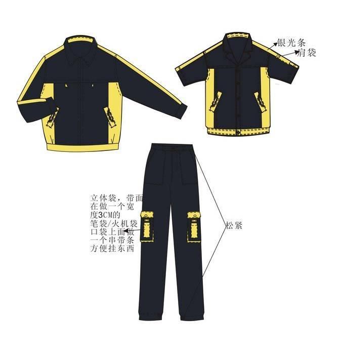 不止于劳保 从工作服款式图看现代工装设计的多元魅力